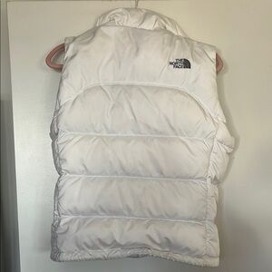 The North Face Women's White Puffer Vest